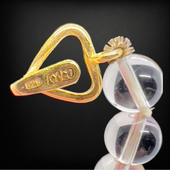 Rare Find Designer Kai-Yin Lo Gemstone Bead & Vermeil Sterling Pendant Necklace - Picture 7 of 9